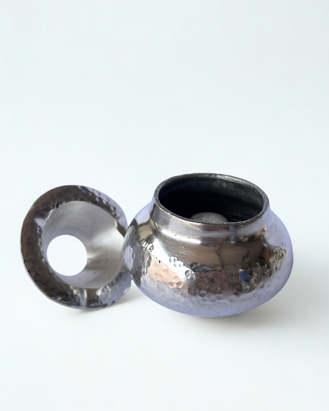 Cinzeiro Marroquino | Metal Prata Médio
