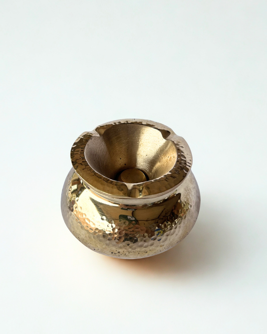 Cinzeiro Marroquino | Metal Dourado Médio