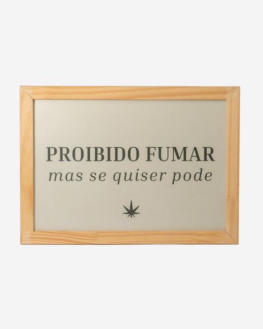Quadro "Proibido fumar"